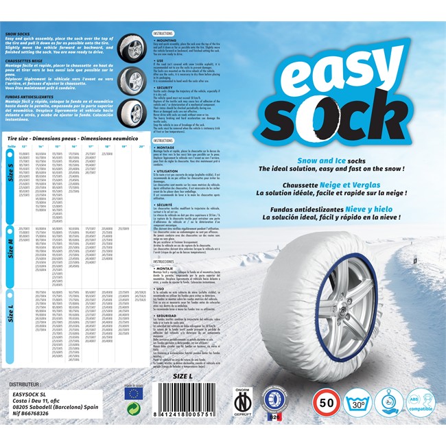 Easysock EASYSOCKS.L OS7507 L Set of 2